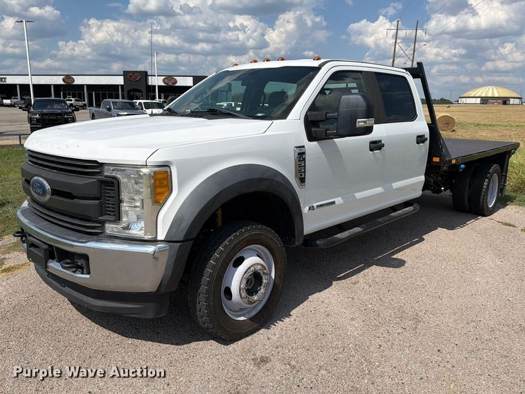 image for item EX2604 2017 Ford F550 Super Duty Crew Cab flatbed truck