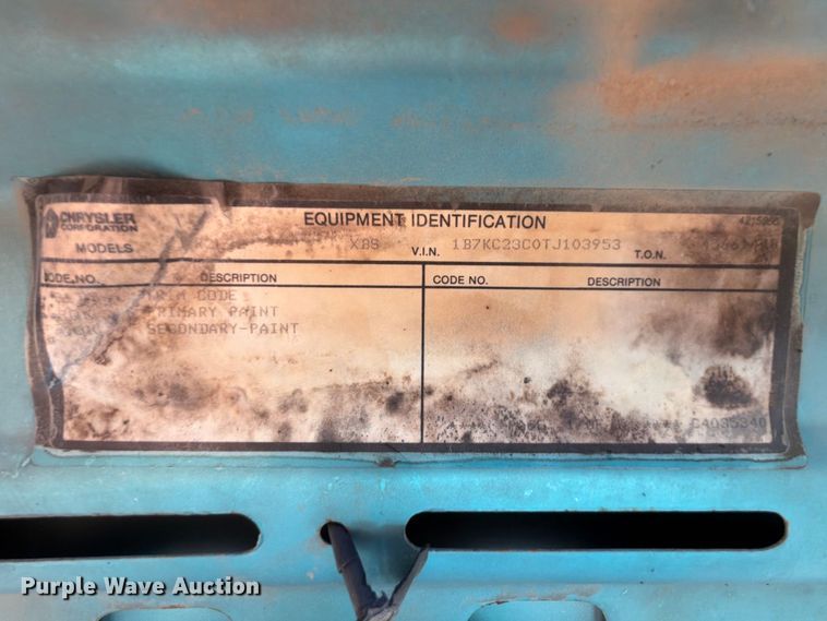 image for item EX2606 1996 Dodge Ram 2500 Ext. Cab pickup truck