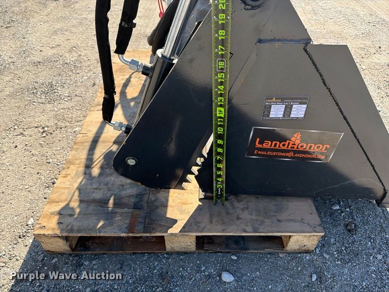 image for item EX4166 LandHonor MCB-72-44W compact utility loader 4-in-1 bucket