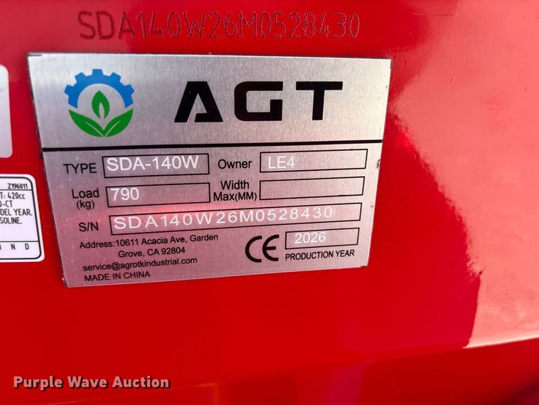 image for item EX4181 2026 AGT SDA-140W compact wheel loader