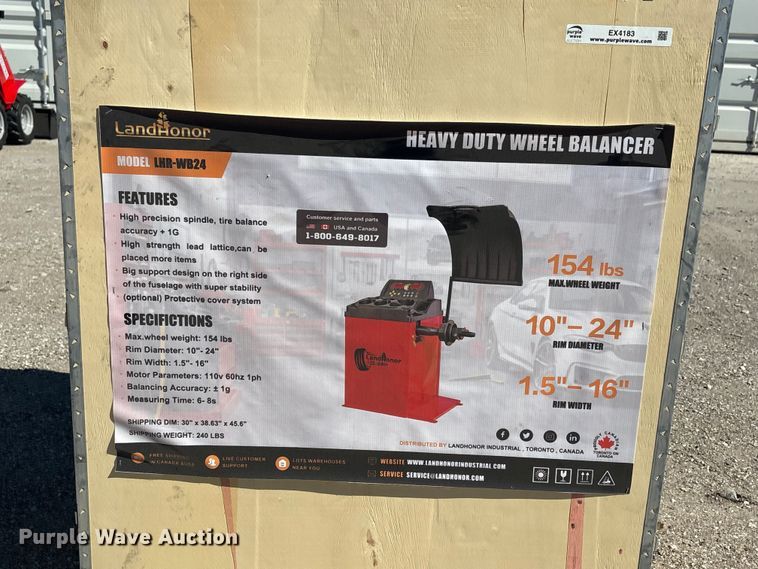 image for item EX4183 LandHonor LHR-WB24 wheel balancer