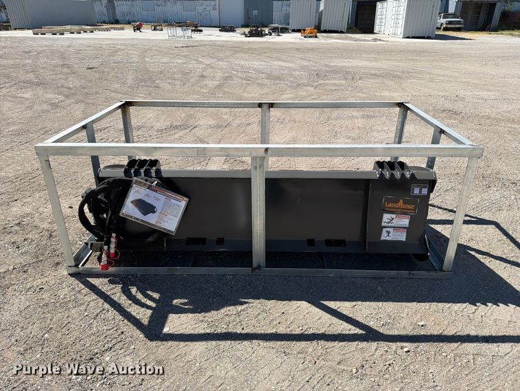 image for item EX4207 2026 LandHonor HB-12-72W skid steer combination rake bucket