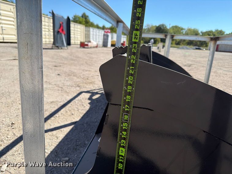 image for item EX4207 2026 LandHonor HB-12-72W skid steer combination rake bucket
