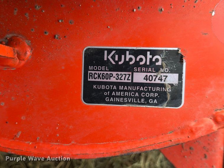 image for item EX4240 Kubota RCK6UP ZTR lawn mower