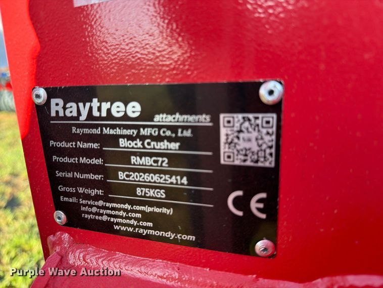 image for item EX4245 Raytree RMBC72 skid steer crusher