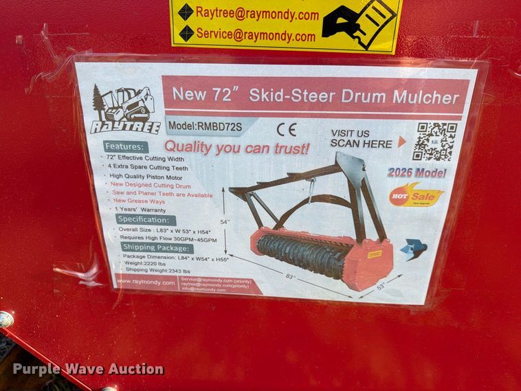 image for item EX4248 Raytree RMBDZ2S skid steer mulcher