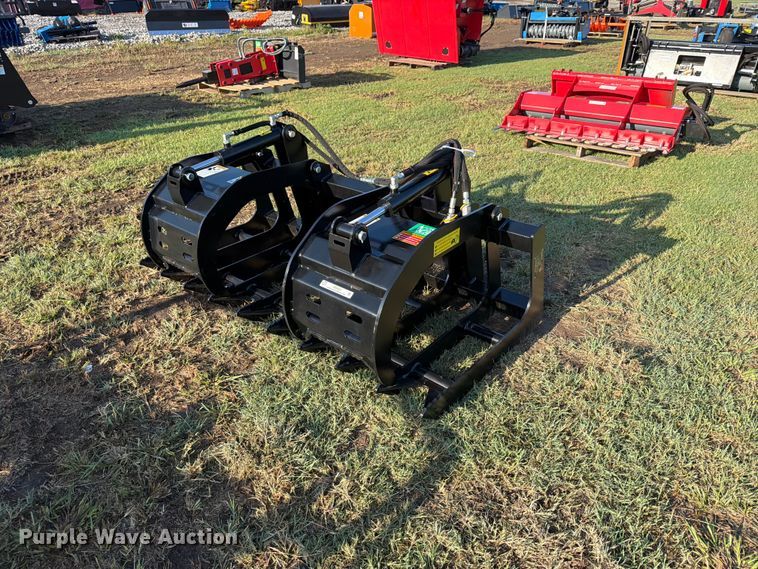 image for item EX4251 Raytree skid steer grapple bucket