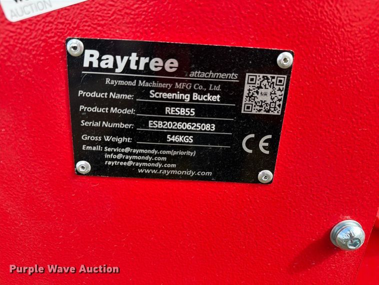 image for item EX4258 Raytree RESB55 excavator screening bucket