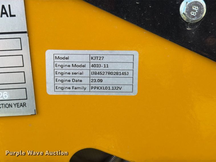 image for item EX4259 2026 CFG Industrial KJT27 compact utility loader