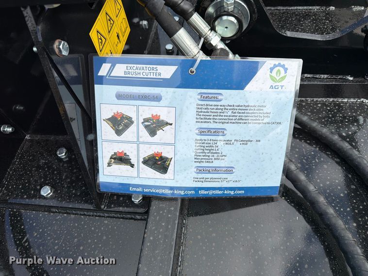 image for item EX4260 2026 AGT EXRC54 excavator brush mower