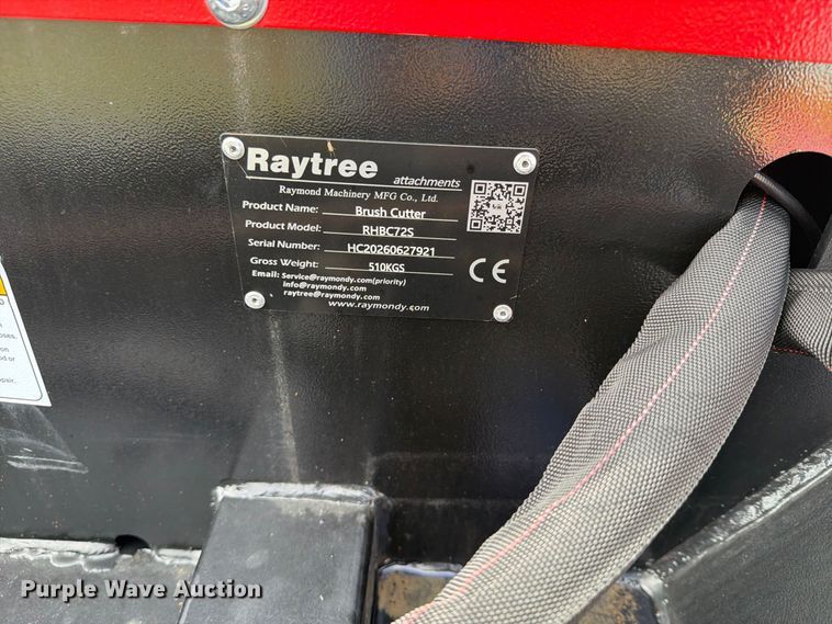 image for item EX4262 Raytree RHBC72S skid steer brush mower