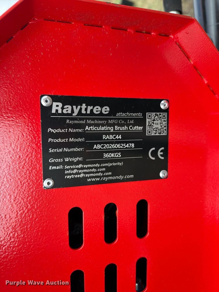 image for item EX4263 Raytree RABC44 skid steer articulating brush mower