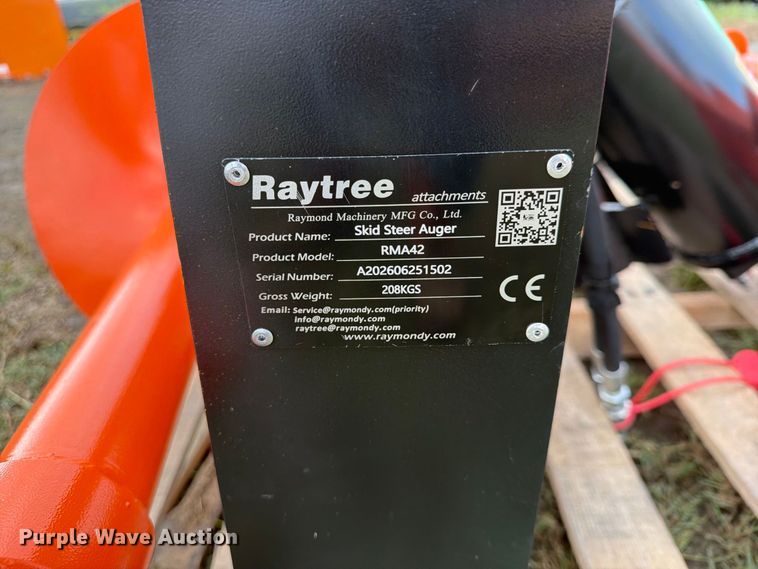 image for item EX4264 Raytree RMA42 skid steer auger