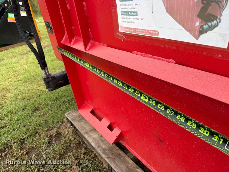 image for item EX4266 Raytree RSDB72 skid steer side discharge bucket