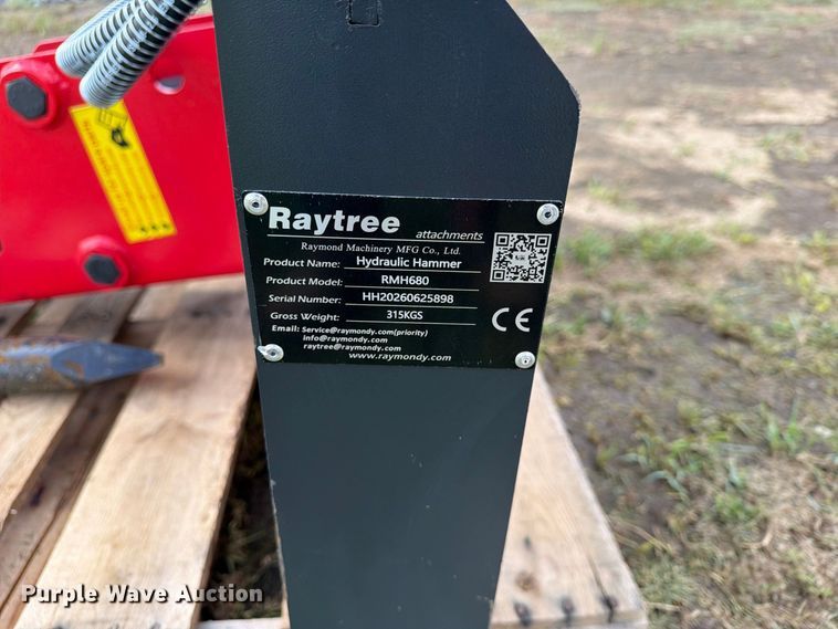 image for item EX4267 Raytree RMH680 skid steer breaker