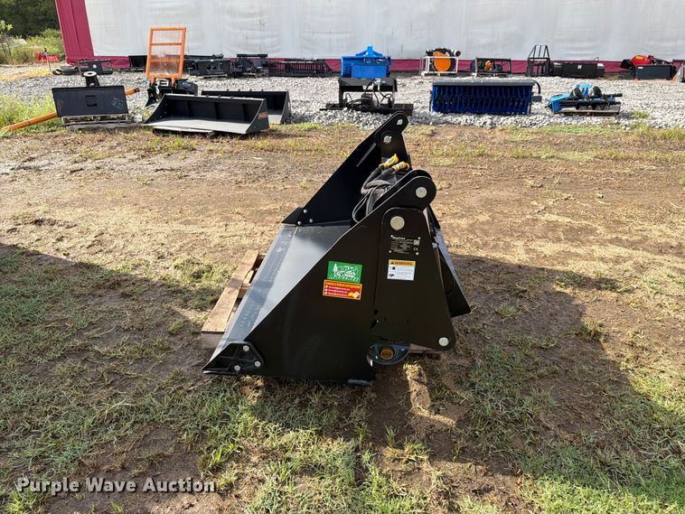 image for item EX4268 Raytree RPRB72 skid steer 6-in-1 power rake bucket