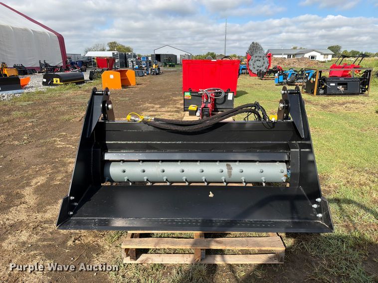 image for item EX4268 Raytree RPRB72 skid steer 6-in-1 power rake bucket
