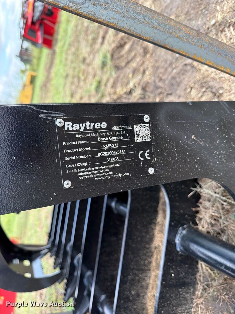 image for item EX4271 Raytree RMBG72 skid steer grapple bucket