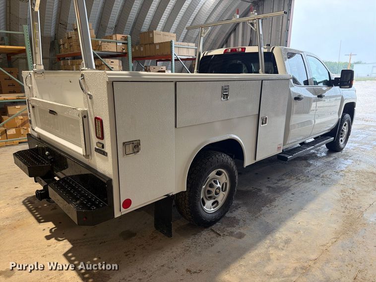 image for item EX4603 2019 Chevrolet Silverado 2500HD Ext. Cab utility bed pickup truck