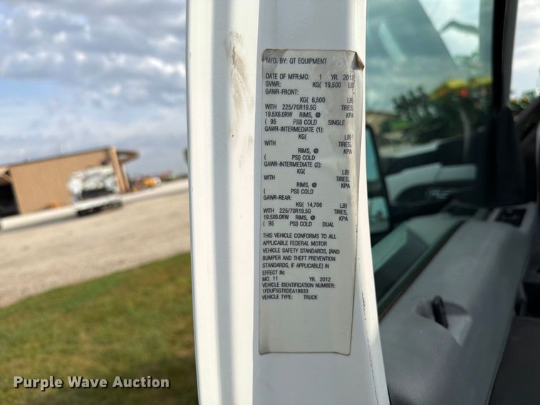 image for item EX4606 2013 Ford F550 Super Duty utility / service truck