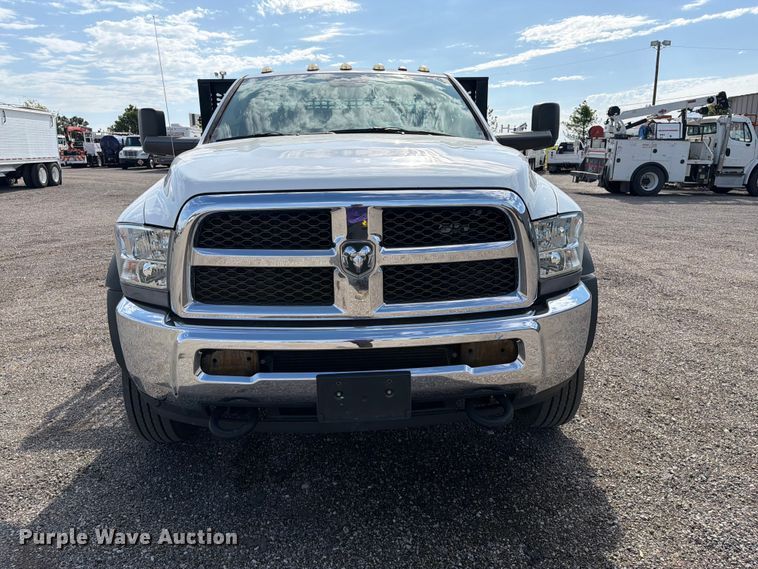 image for item FB5063 2018 RAM 5500 Heavy Duty flatbed truck