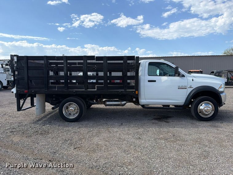 image for item FB5063 2018 RAM 5500 Heavy Duty flatbed truck