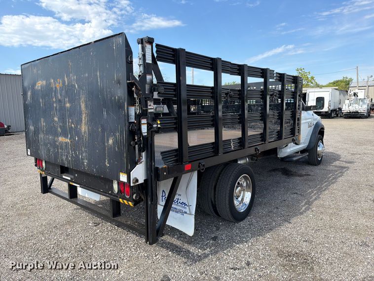 image for item FB5063 2018 RAM 5500 Heavy Duty flatbed truck