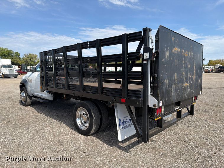 image for item FB5063 2018 RAM 5500 Heavy Duty flatbed truck