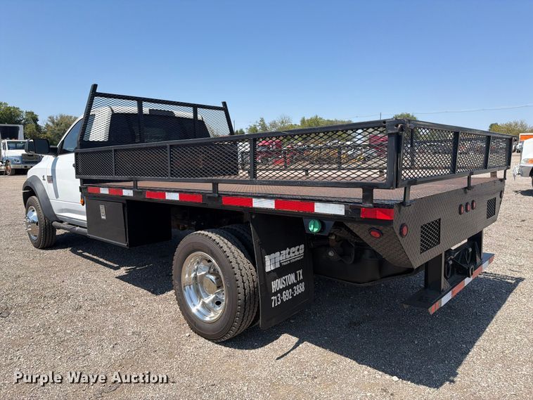 image for item FB5097 2012 Dodge Ram 4500 Heavy Duty flatbed truck