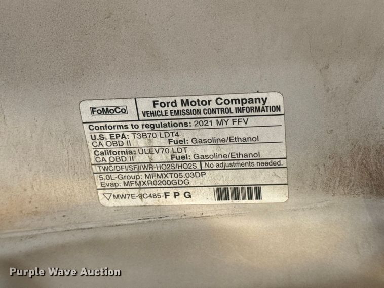 image for item FC4238 2021 Ford F-150 Crew Cab pickup truck