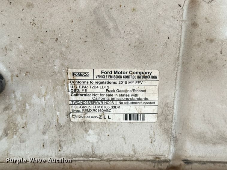 image for item FC4239 2015 Ford F150 Ext. Cab pickup truck