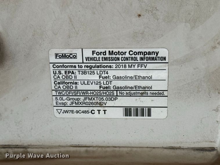 image for item FC4241 2018 Ford F150 Crew Cab pickup truck