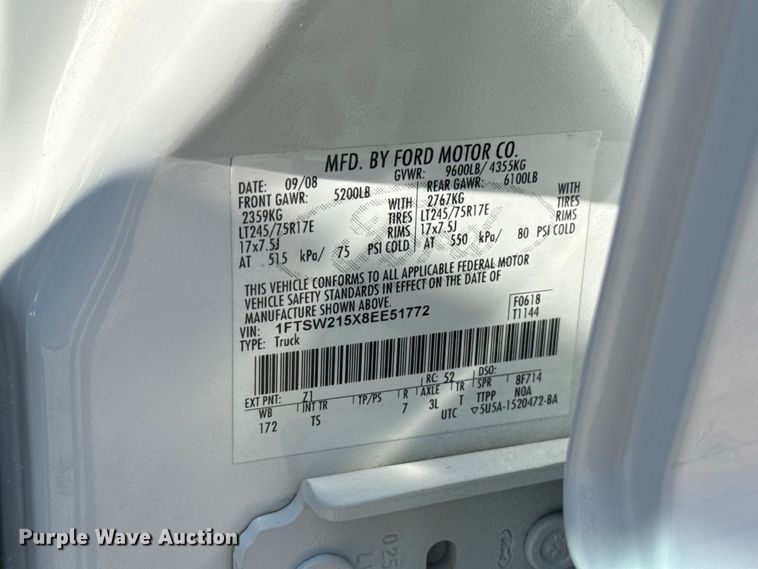 image for item FC4300 2008 Ford F250 Super Duty Crew Cab pickup truck