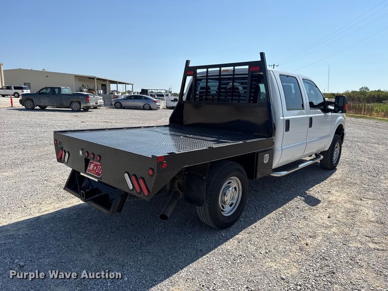 image for item FC4301 2011 Ford F250 Super Duty Crew Cab flatbed pickup truck