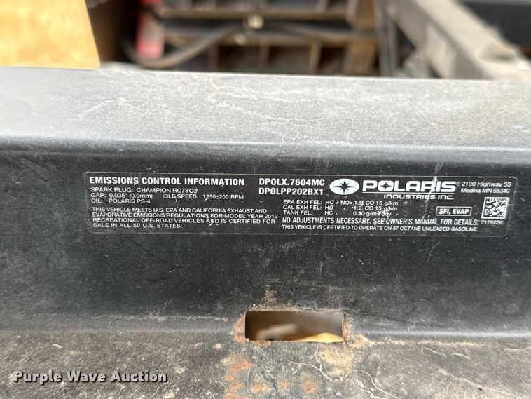 image for item FC4307 2013 Polaris Ranger 800 EFI utility vehicle