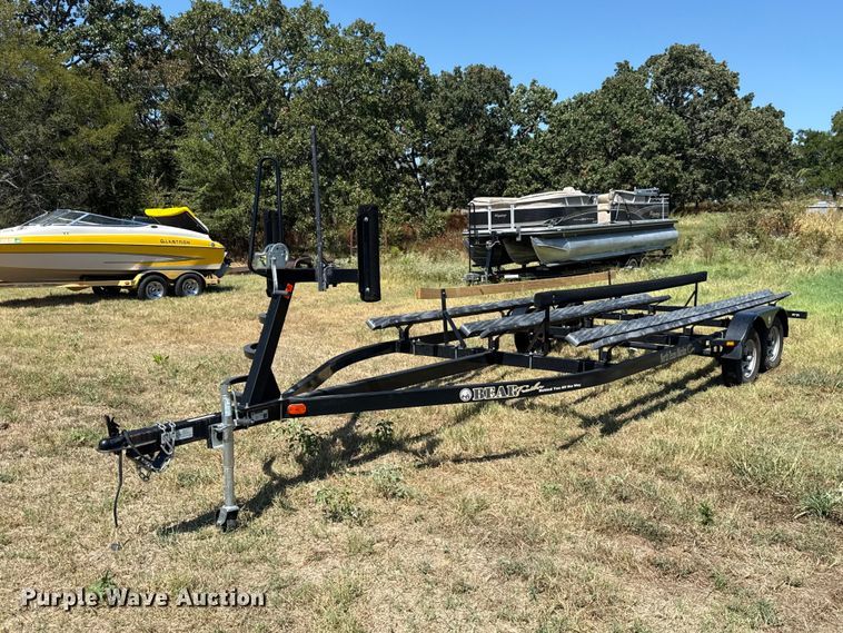 image for item FC4325 2018 Bear Trailer Mfg. Inc. tri-toon boat trailer