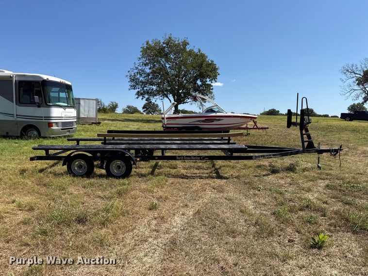 image for item FC4325 2018 Bear Trailer Mfg. Inc. tri-toon boat trailer