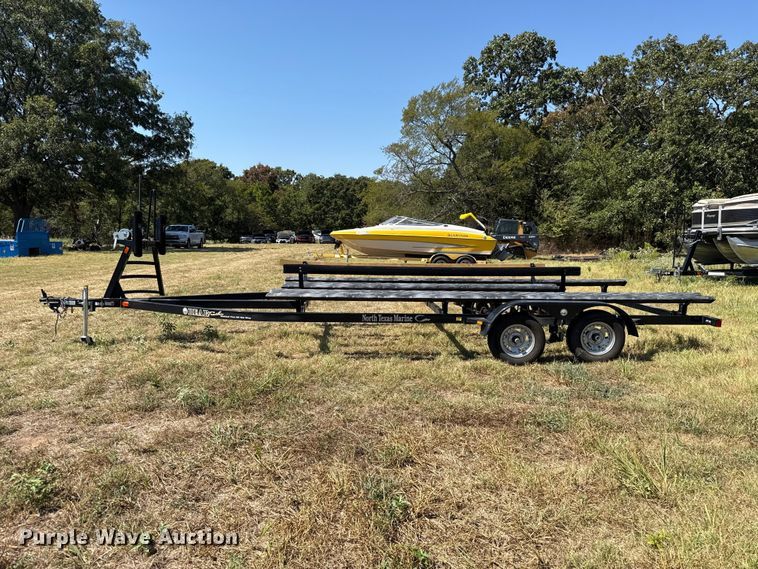 image for item FC4325 2018 Bear Trailer Mfg. Inc. tri-toon boat trailer