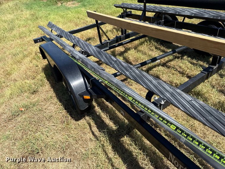 image for item FC4325 2018 Bear Trailer Mfg. Inc. tri-toon boat trailer