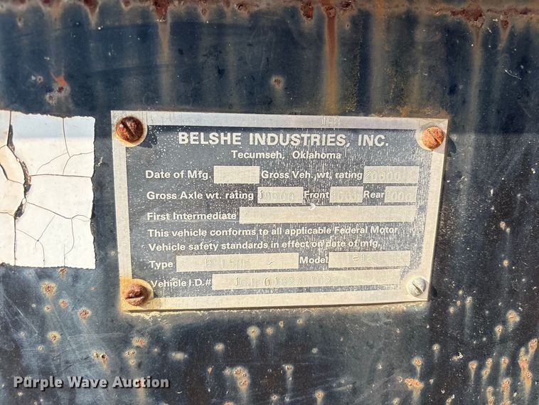 image for item FI0388 1998 Belsche T-18 equipment trailer