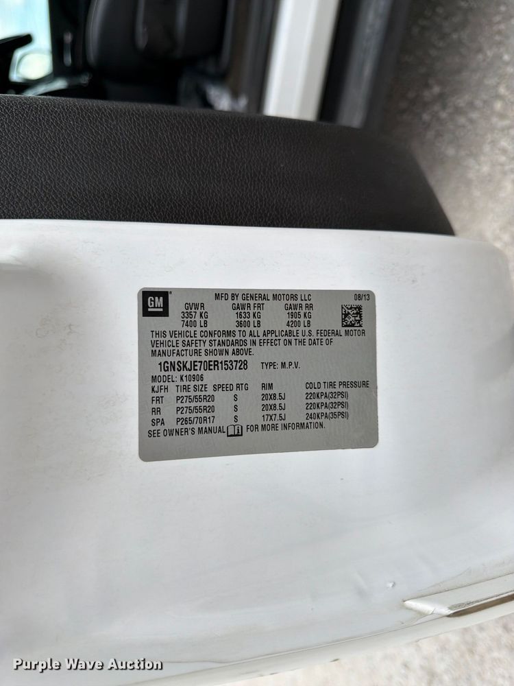 image for item FK3398 2014 Chevrolet Suburban LT SUV