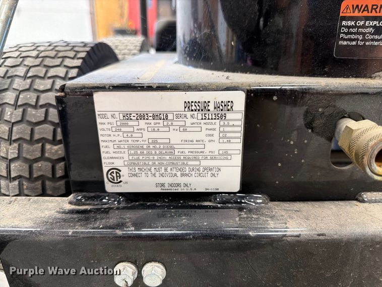 image for item FK3453 Mi-T-M HSE-2003-0MG10 pressure washer