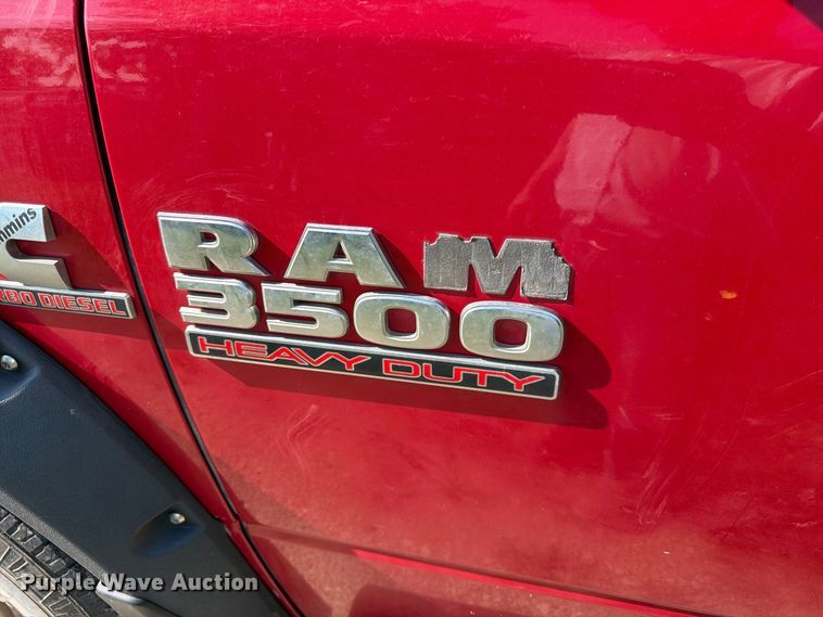 image for item FK3626 2014 RAM 3500 utility bed pickup truck