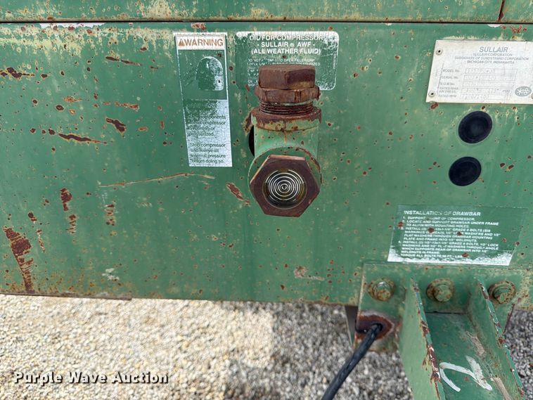 image for item FK3696 Sullair 185DPO-JD air compressor