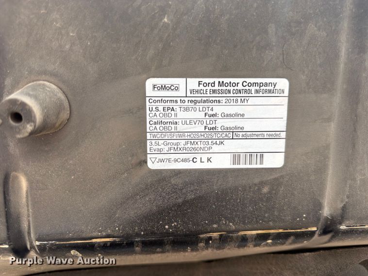 image for item FK4585 2018 Ford F150 Crew Cab pickup truck