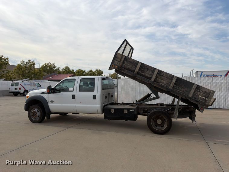 image for item FK4586 2016 Ford F550 dump flatbed truck