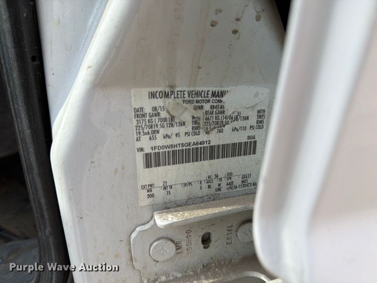 image for item FK4586 2016 Ford F550 dump flatbed truck