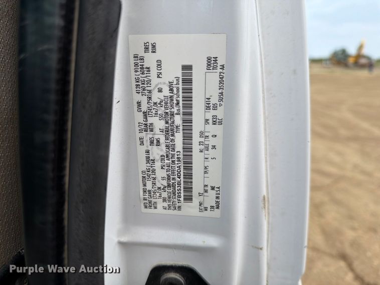 image for item FK5068 2013 Ford E350 van