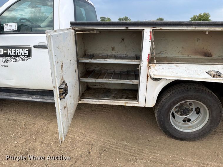 image for item FK5073 2011 GMC Sierra 3500HD utility bed pickup truck