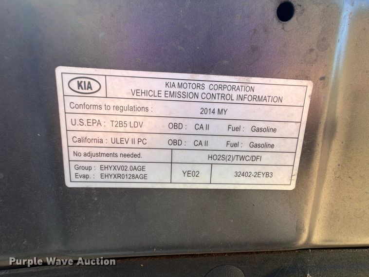 image for item FK5128 2014 KIA Forte 